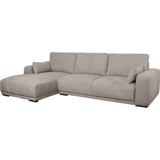 California chaiselong sofa venstre vendt - brun stof