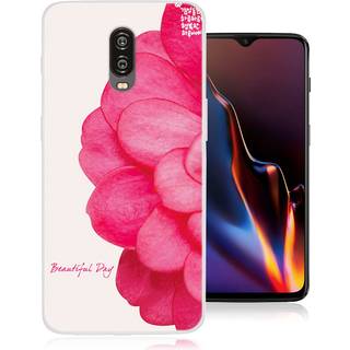 OnePlus 6T beskyttelsesetui i silikone med mønster - Livagtig blomst