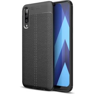 Samsung Galaxy A50 litchi etui - Sort