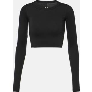 Rick Owens Cotton crop top - black - M