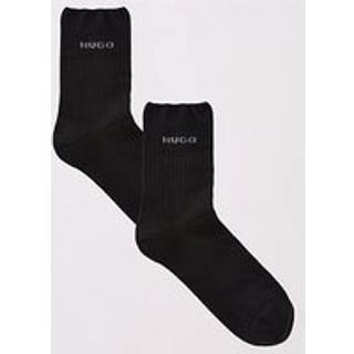 HUGO 2-pak bomuldsstrømper i sort til kvinder