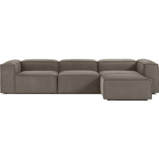 Modulært sofa Lennon (4-personers) i bouclé med skammel (venstre/højre)