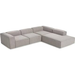Modulær XL-hjørnesofa Lennon i bouclé