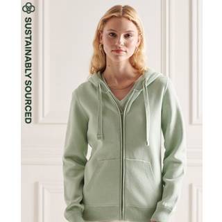 Superdry Essential hættetrøje i økologisk bomuld med lynlås