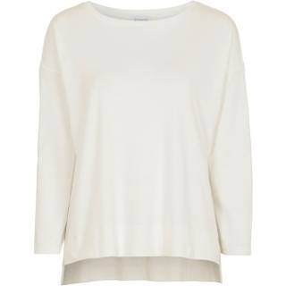 Damella Greymelange Flower Top - Creme - Small