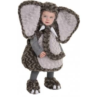 Underpak Babys elefant mave-babyer mørkegrå stor