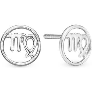 Stjernetegn Jomfru Ørestikker - Blankpoleret Sterling Sølv - Christina