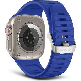 Decoded Sport Silicone Ultra Traction Strap Apple Watch 45mm Series 8 Galactic Blue