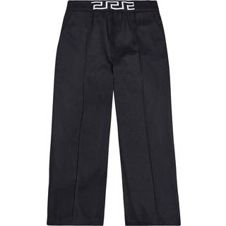 Versace Kids Greca cotton pants - blue - Y 12