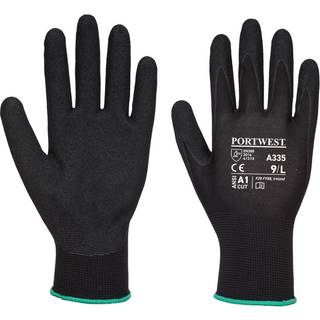 Dermi-Grip NPR15 Nitril-sandet - Sort (Størrelse: Medium)