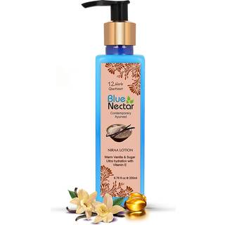 Blue Nectar Shea Butter Moisturizing Body Lotion med vanilje og E-vitamin til hydrering | Bodylotion til t?r hud | Til kvinder og m?nd (12 urter