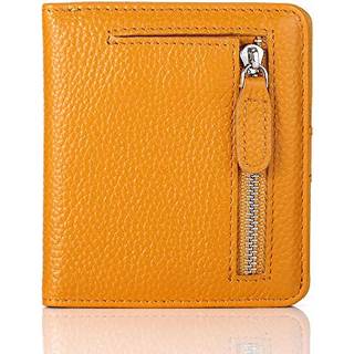 FUNTOR Små tegnebøger til kvindelige damer små kompakte bifold lomme RFID blokerer ægte læder tegnebog til kvinder