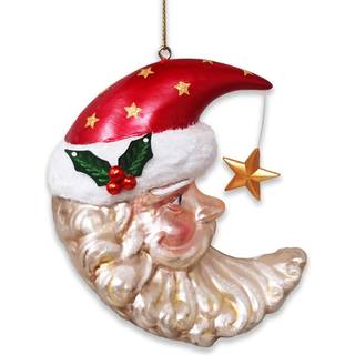 Celestial Crescent Moon Julemand glas julepynt