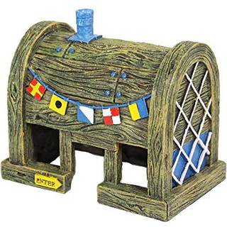 Penn-Plax SvampeBob Firkant Officielt licenseret akvariepynt - The Krusty Krab - Large