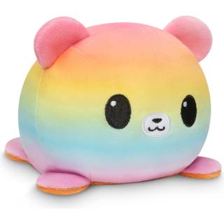 Teeturtle - Den originale Reversible Bear Plushie - Pride - Brown + Rainbow - S?d sensorisk fidget -udstoppede dyr, der viser dit hum?r!