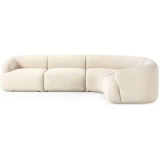Modulær Bouclé-hjørnesofa Sofia (4-personers)