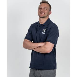 Lacoste Herre Mickey Mouse Pique Marineblå