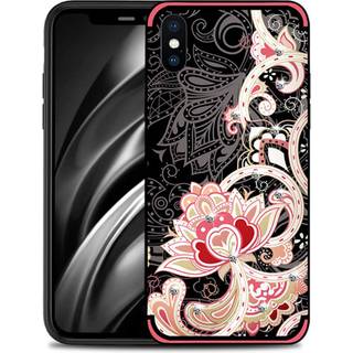 NXE iPhone Xs Max unique serues rhinestone décor gel case - Red
