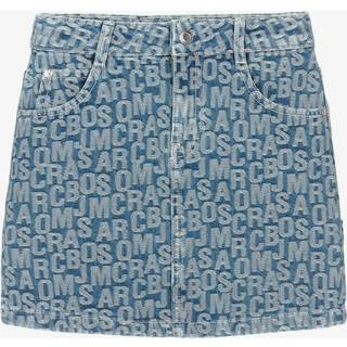 Marc Jacobs Kids Logo jacquard denim skirt - blue - Y 8