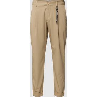 Strellson Herren Bundfaltenhose beige
