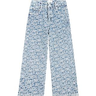 Marc Jacobs Kids Logo printed jeans - blue - Y 5