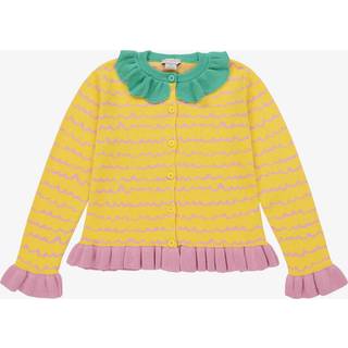Stella McCartney Kids Striped cotton cardigan - yellow - Y 6