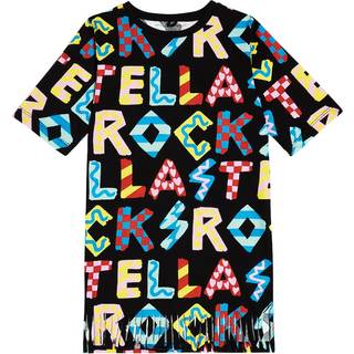 Stella McCartney Kids Cotton jersey dress - black - Y 8