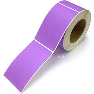 N?ste dag etiketter 3 x 5 Rektangelbeholdning Farvekodende etiketter 500 pr. Rulle (fluorescerende lilla)
