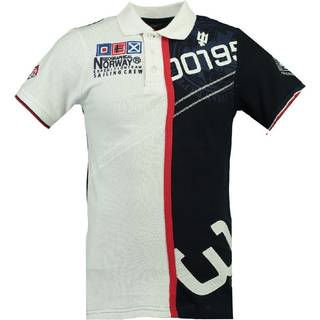 GEOGRAPHICAL NORWAY POLO Herre KAPCODE - White/Navy - S