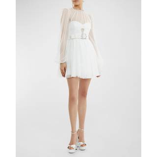 Rebecca Vallance Bridal Mirabella embellished minidress - white - XXS