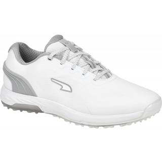 Puma Alphacat Nitro Vandtætte Herre Golfsko Uden Spikes - Puma White/Flat Light Gray/Puma Silver - Str. 45 Normal