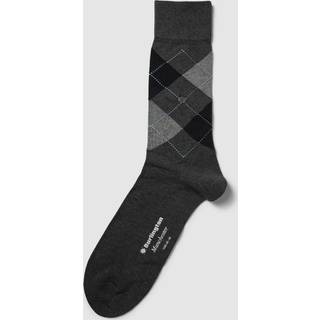 Burlington Manchester Mercerised Cotton Sock - Grey - Str 40/46