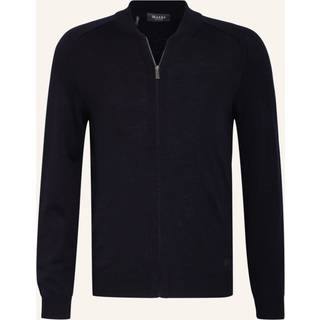 Maerz Herren Cardigan blau unifarben