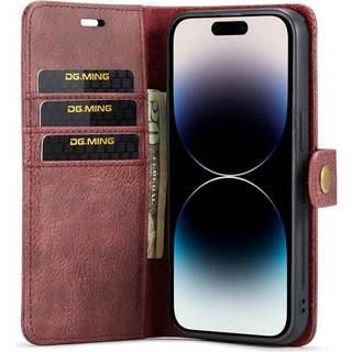 Wallet DG-Ming 2i1 Apple iPhone 15 Pro Max - Rød
