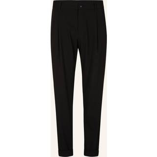 Strellson Herren Bundfaltenhose schwarz