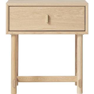 Natbord Diana i egetræ med skuffe