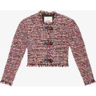 Isabel Marant Gradilia cropped wool-blend jacket - purple - XL