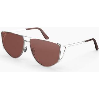 Retrosuperfuture PREMIO BORDEAUX OXY 64 Solbriller Kvinder Silver - Burgundy Silver - 64mm