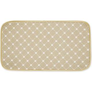 Knogletør maskine vaskbar ultra absorberende kæledyr mat 10x18 taupe trellis print