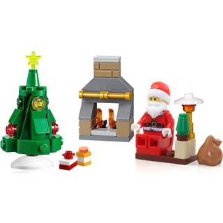 LEGO Holiday Mini Build Set - Stue With Xmas Tree and Santa Claus Minifigure (Adventskalender 60155)