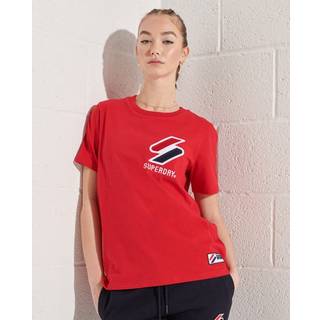 Superdry Sportstyle T-shirt i chenillestof af økologisk bomuld