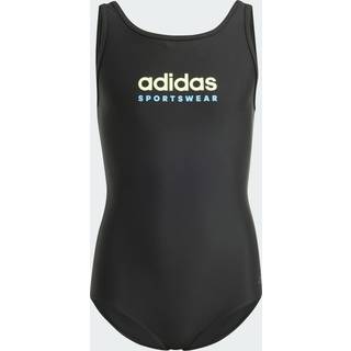 Sportswear U-Back Kids badedragt - Black / Green Spark - 140