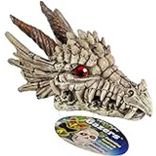 Penn -Plax Deco -Replicas Dragon Skull Gazer Aquarium Decoration - Safe til ferskvand og saltvandsfisketanke - Lille