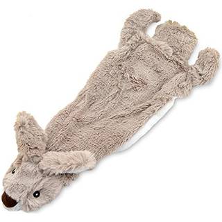 Bedste k?ledyrsforsyninger 2-i-1 Stuffless Squeaky Dog Toys med bl?dt holdbart stof til sm? medium og store k?ledyr Ingen fyld til indend?rs leg