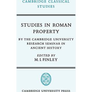 Studies in Roman Property
