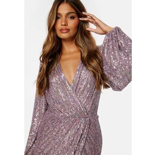 Sequin Wrap Gown