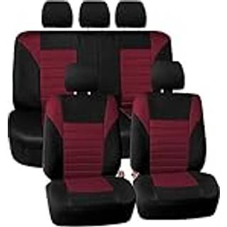 FH Group Car Seat d?kker fuld s?t 3D Air Mesh - Universal Fit Automotive Seat Covers Low Back Seatcover Airbag Kompatibel Split Bench Bags?det Va