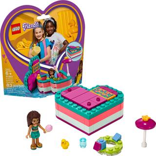 Lego Friends Andreas Summer Heart Box 41384 Building Kit Ny 2019 (83 stykker)