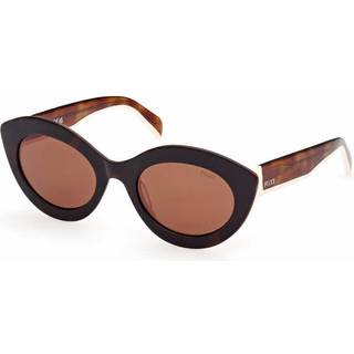 Emilio Pucci Kvinde EP0203 53E Solbriller Acetat Havana Brun Cat Eye Normal