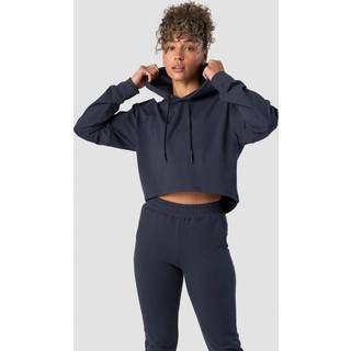 Stride Cropped Hoodie Wmn Navy